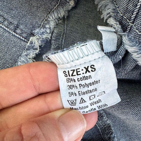 Women's Street Style Jean Stretchy Denim Tubetop Mini Dress Size XS - Picture 4 of 4